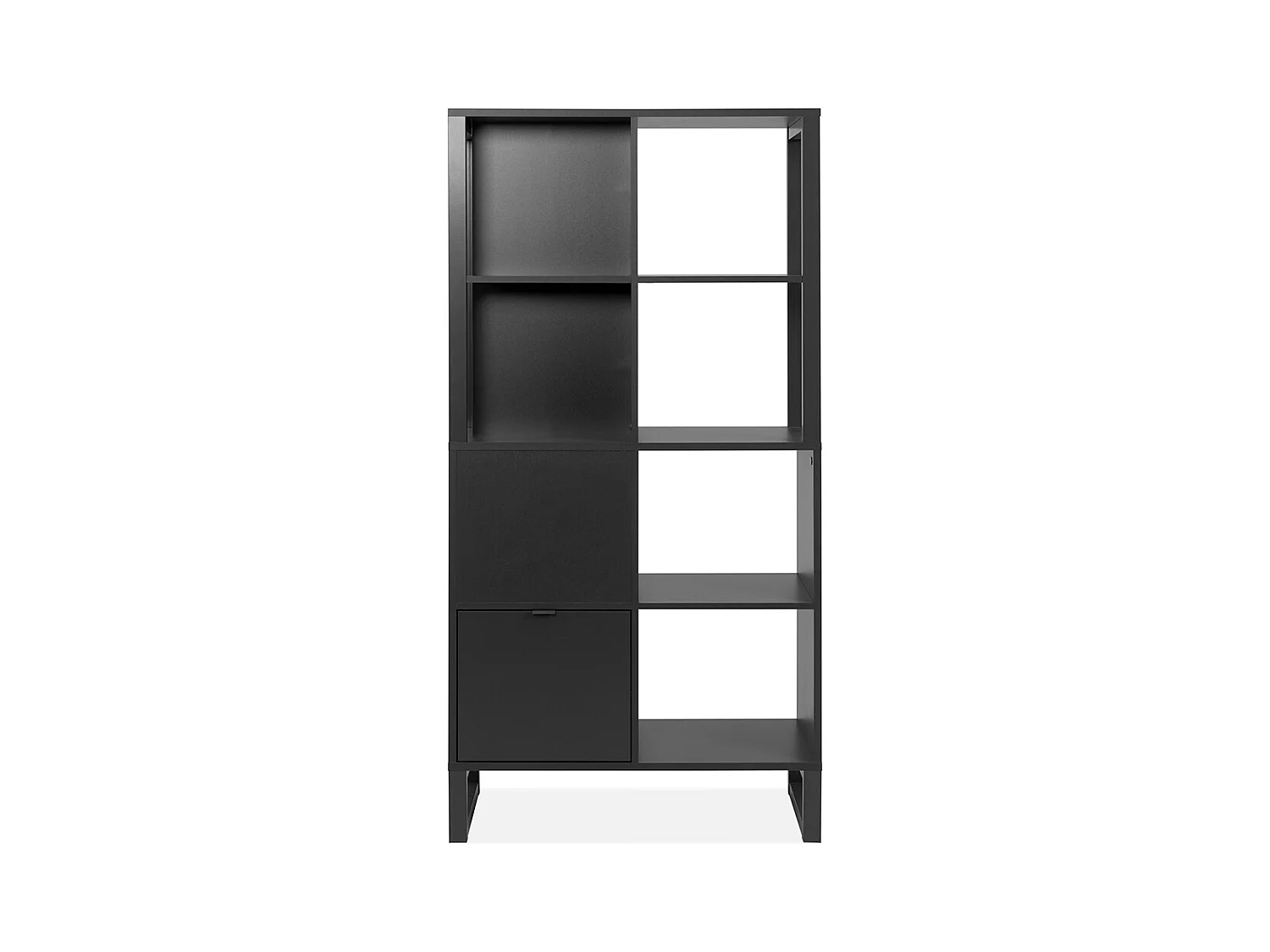 Scaffale a 2 ante, 4 nicchie - L83,5 cm