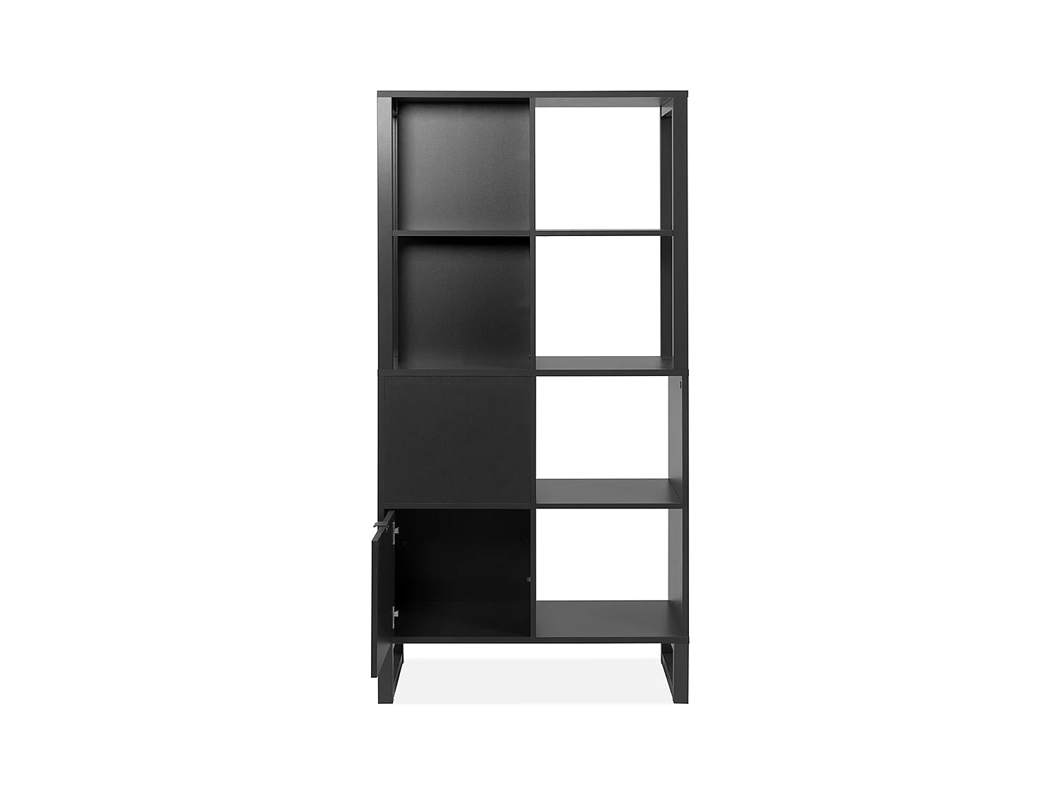 Scaffale a 2 ante, 4 nicchie - L83,5 cm