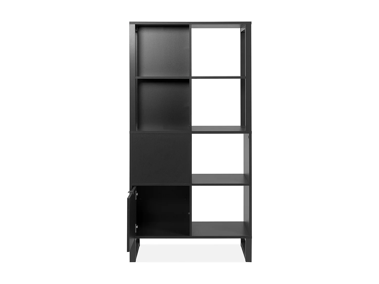 Scaffale a 2 ante, 4 nicchie - L83,5 cm