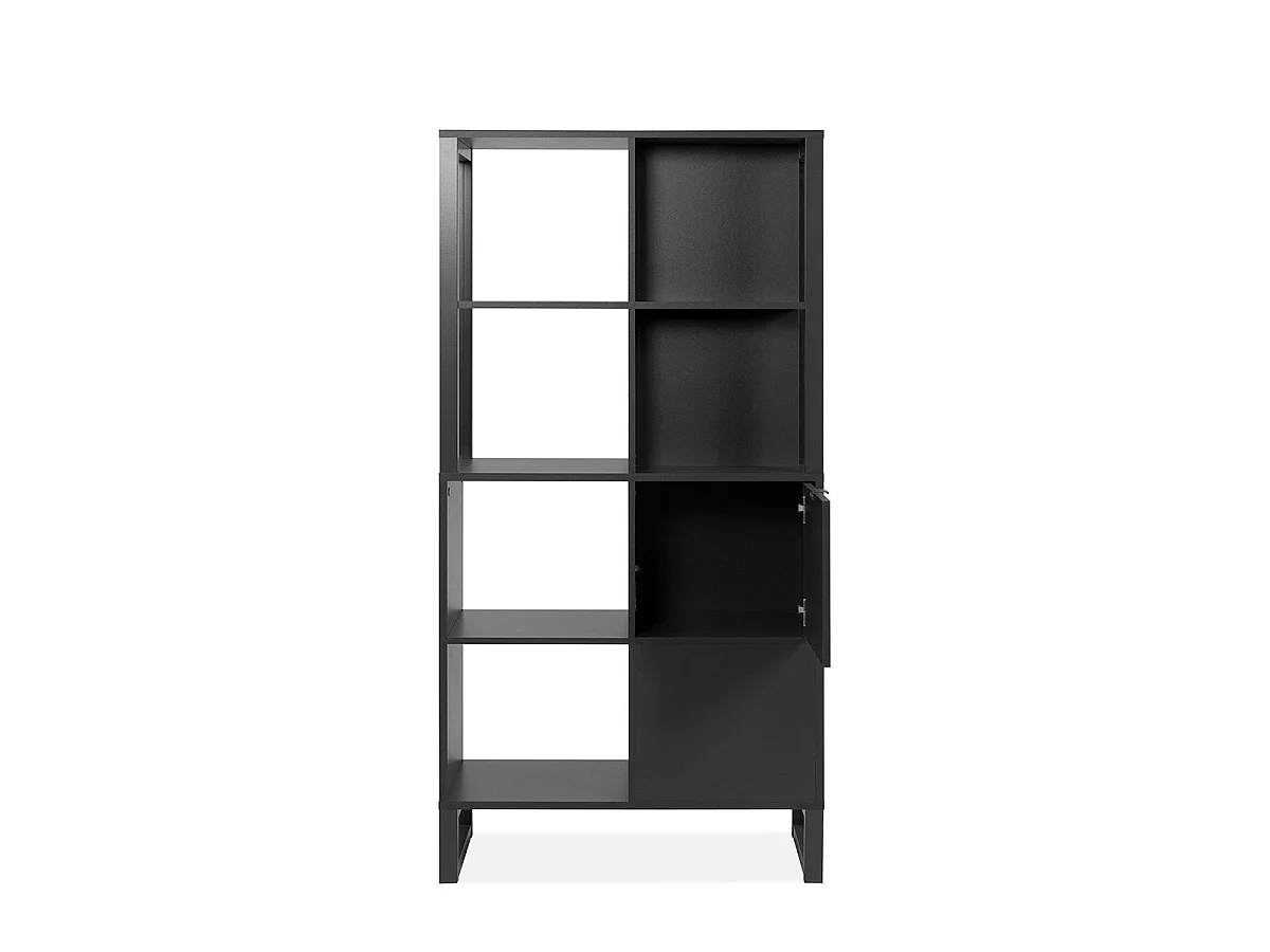 Scaffale a 2 ante, 4 nicchie - L83,5 cm
