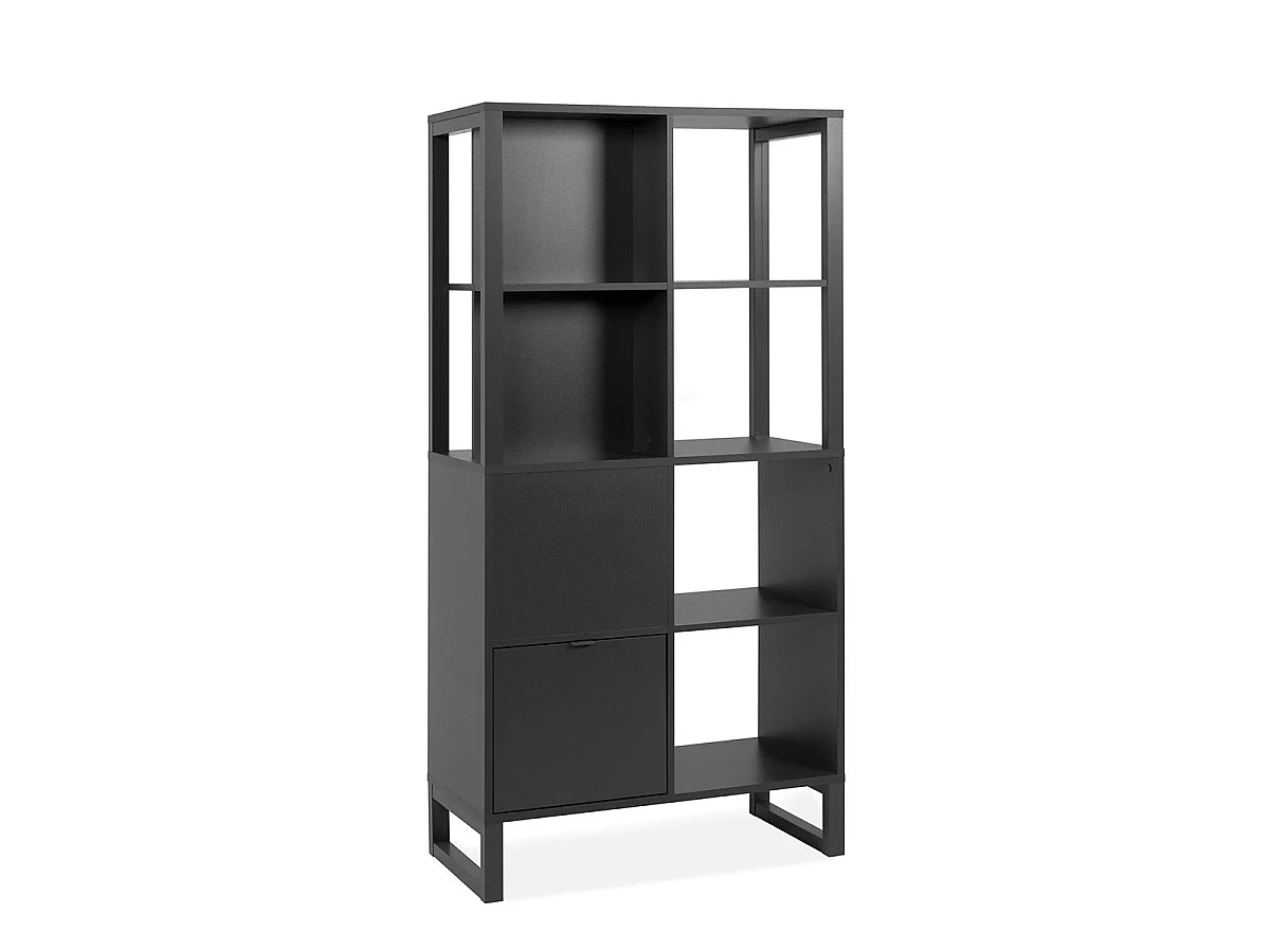 Scaffale a 2 ante, 4 nicchie - L83,5 cm
