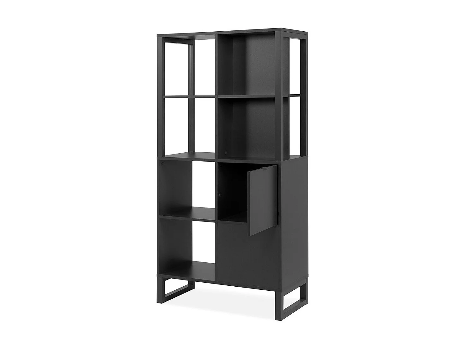 Scaffale a 2 ante, 4 nicchie - L83,5 cm