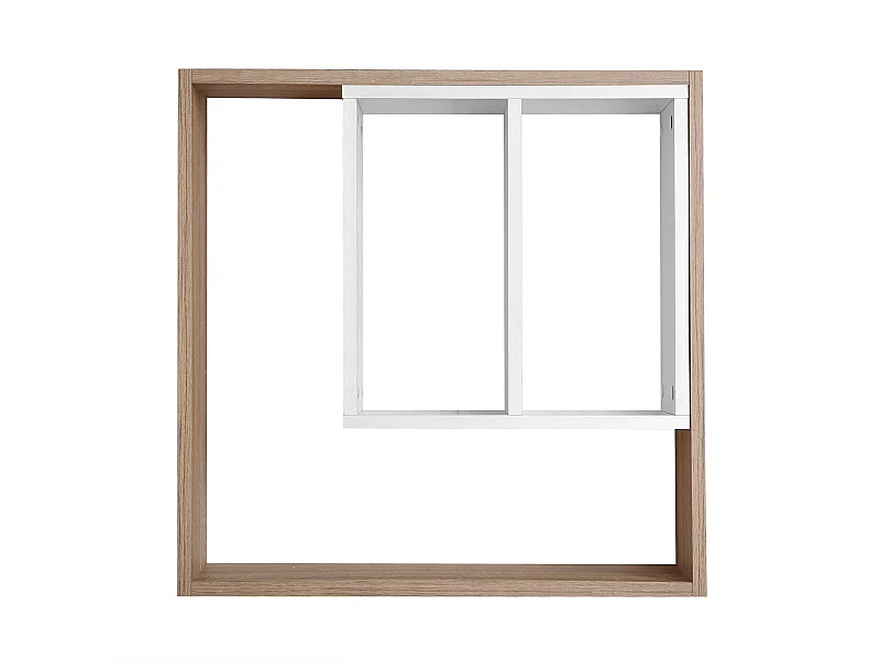 Etagère murale avec rangements Soest 3 - L58,3 x H 58,6 cm