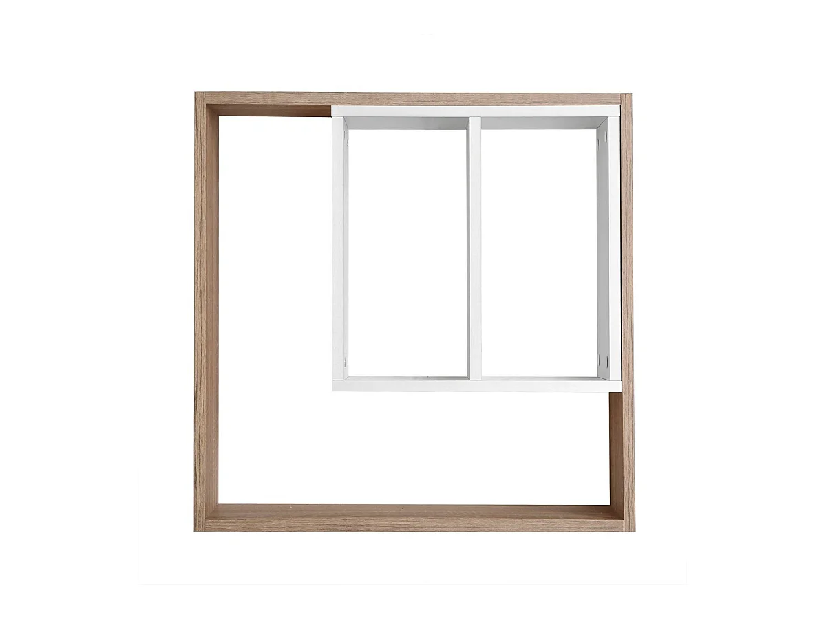 Etagère murale avec rangements Soest 3 - L58,3 x H 58,6 cm