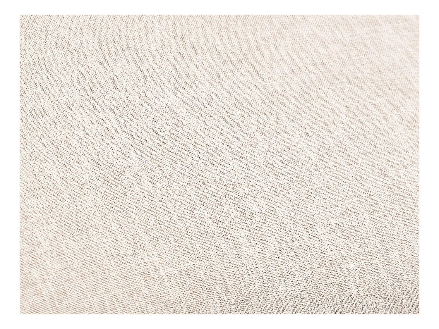 Set van 6 stoelen - Riet, stof en heveahout - Beige - ANTOINETTE