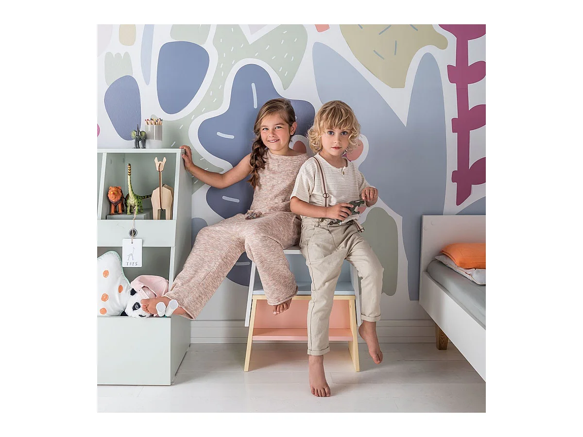 Tabouret enfant empilable avec rangement - L46 cm