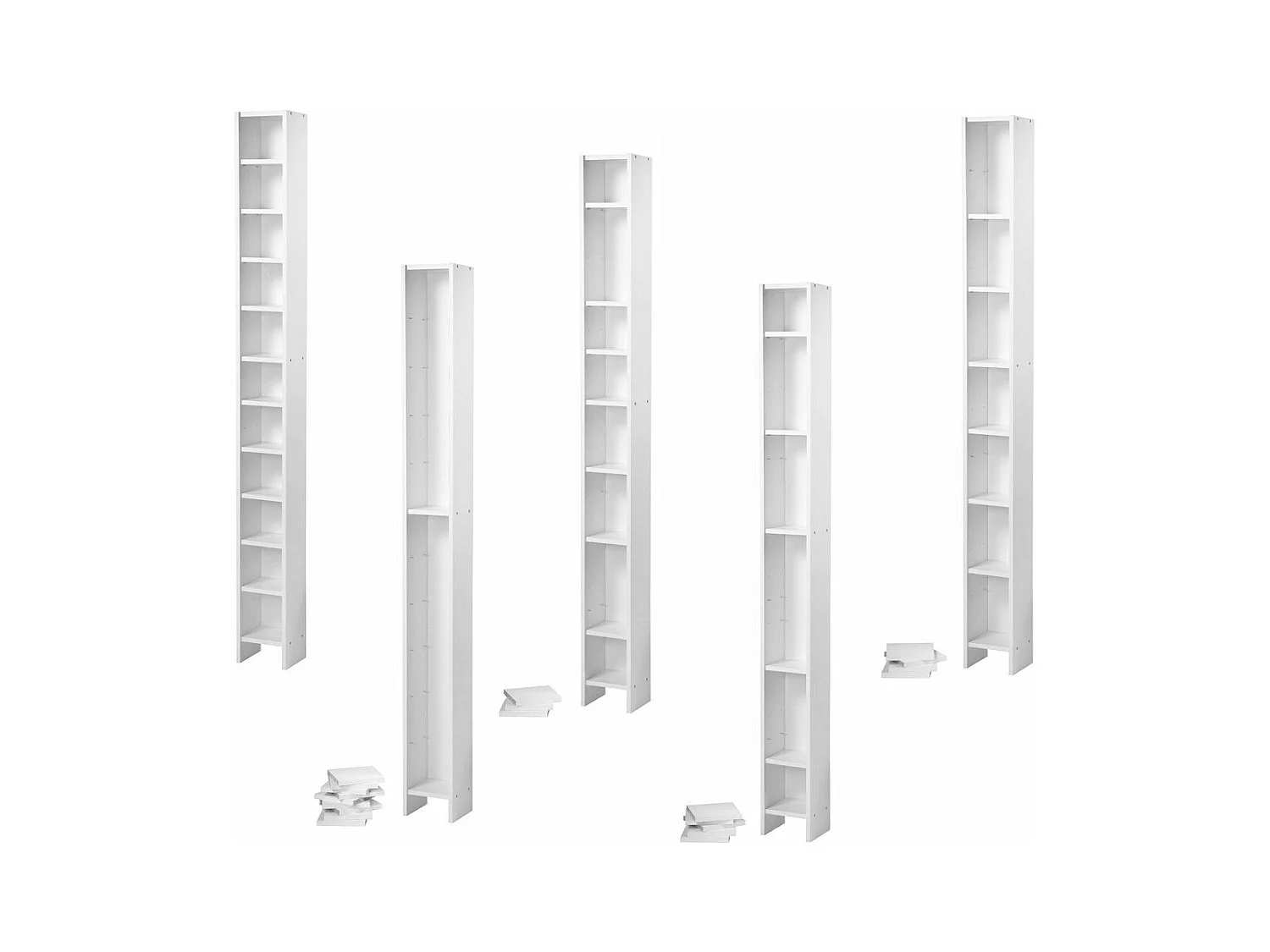 Scaffale salvaspazio 11 livelli Hallo - H185 cm