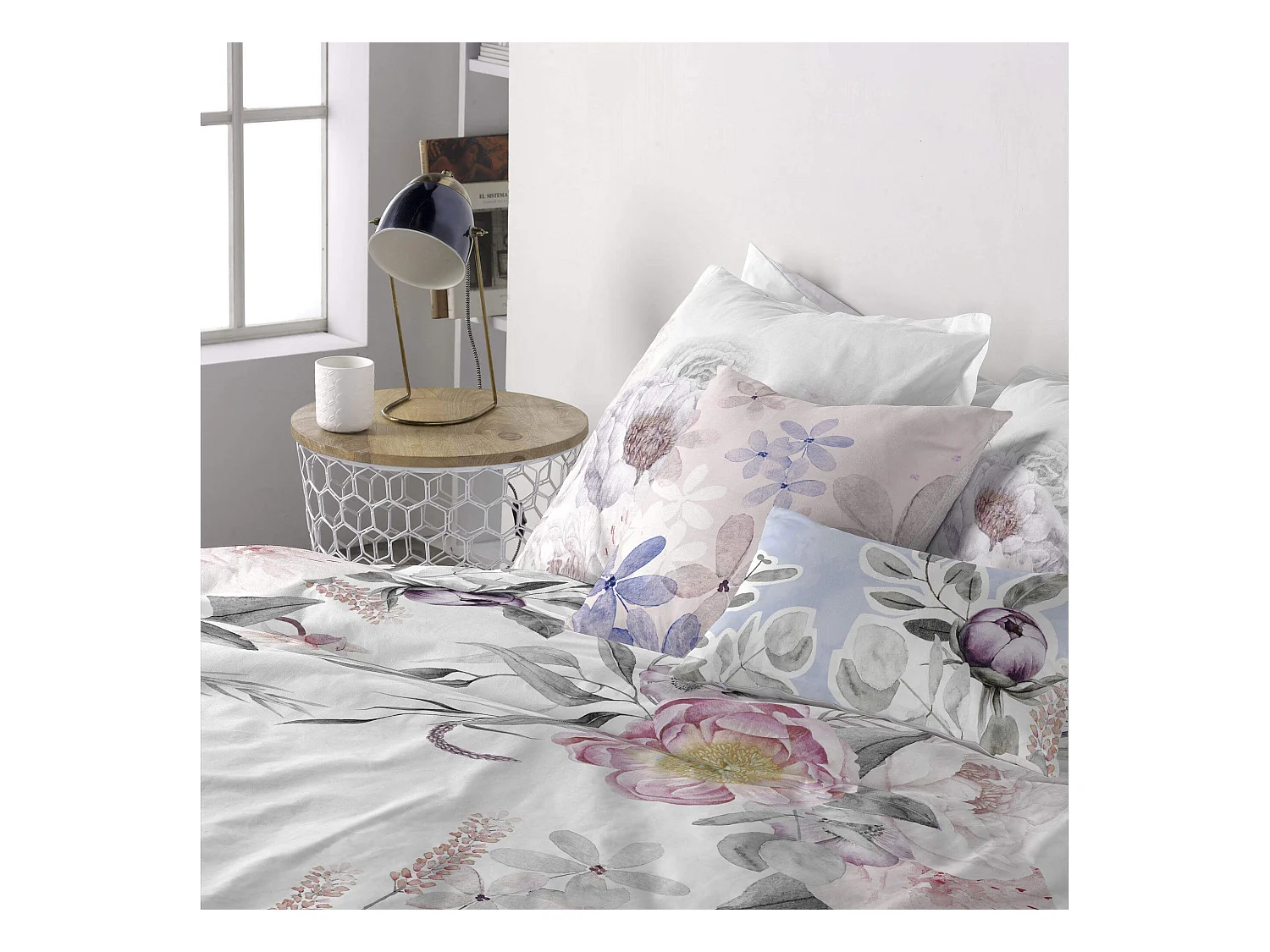 Kissenbezug 50x50 + 50x30 cm Delicate bouquet