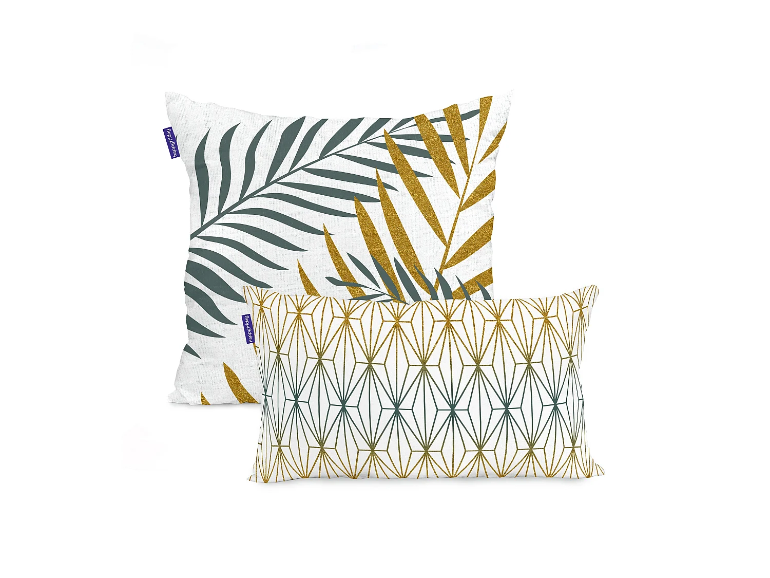 Funda de cojín 50x50 + 50x30 cm Foliage mint