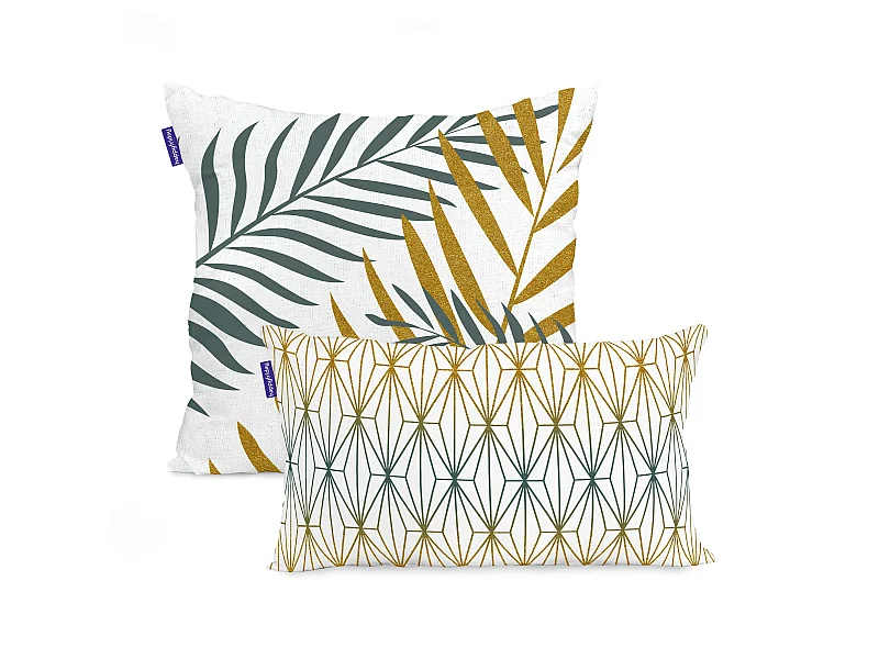 Funda de cojín 50x50 + 50x30 cm Foliage mint