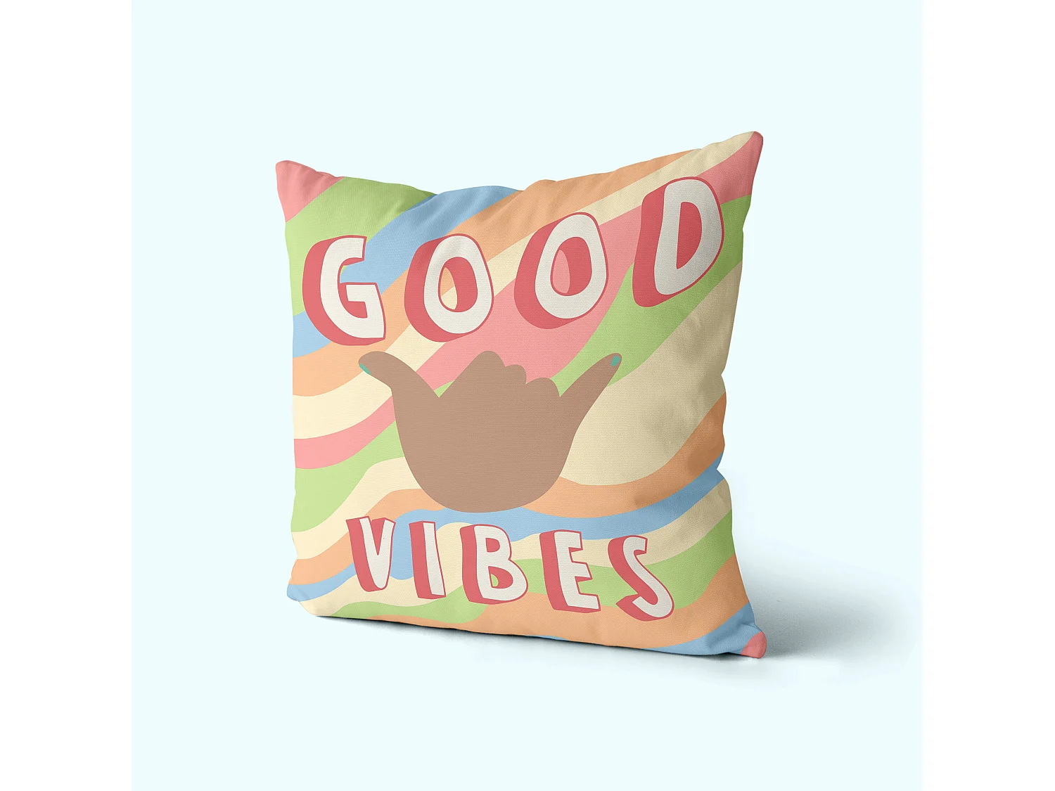 Housse de coussin décoratif 50x50 cm (Pack de 2) Good vibes