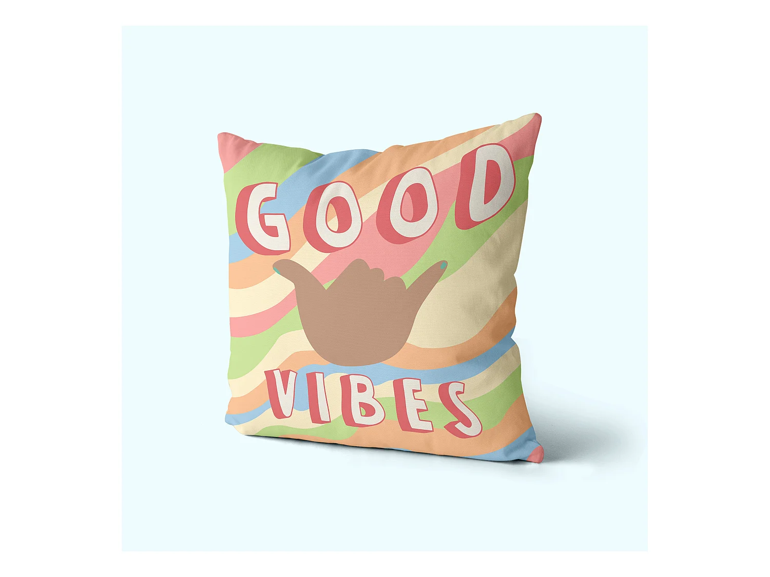 Dekorative kissenbezug 50x50 cm (2er Pack) Good vibes