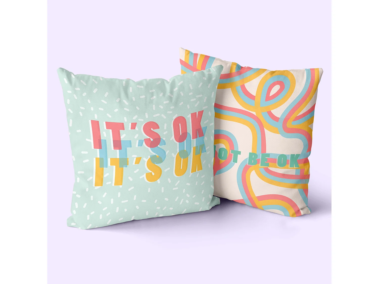 Housse de coussin décoratif 50x50 cm (Pack de 2) Okay