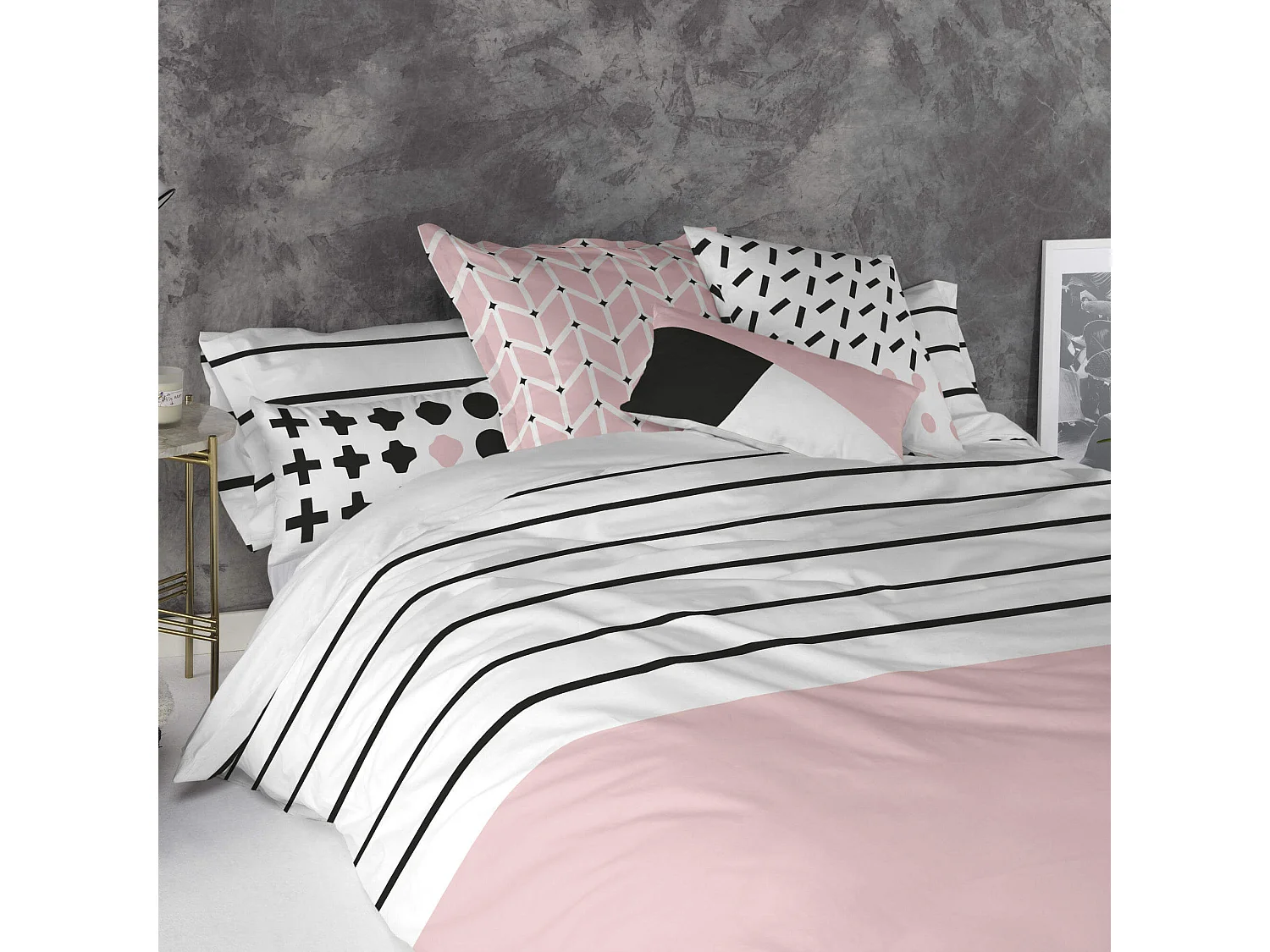 Kissenbezug 50x50 + 50x30 cm Blush