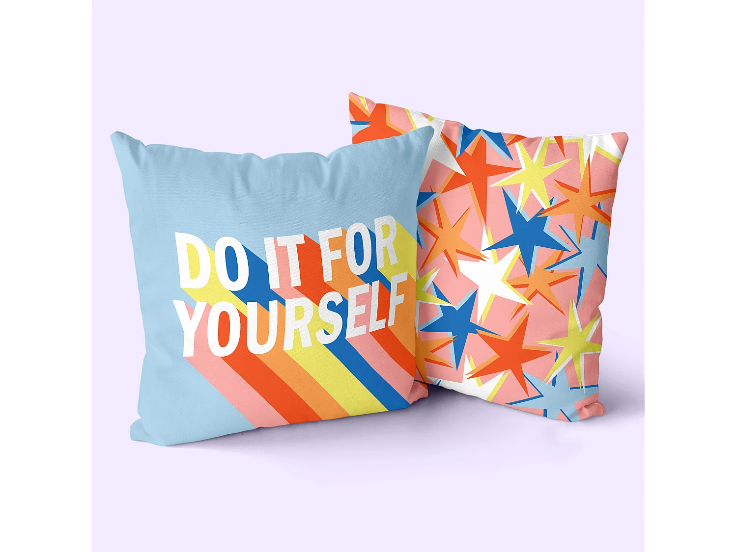 Housse de coussin décoratif 50x50 cm (Pack de 2) Do it