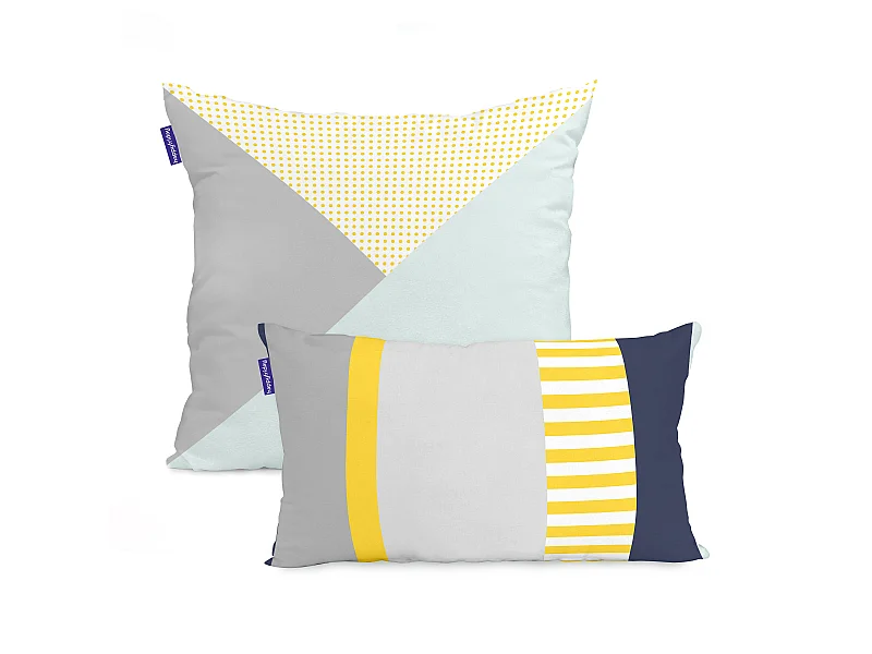 Funda de cojín 50x50 + 50x30 cm Geo dot