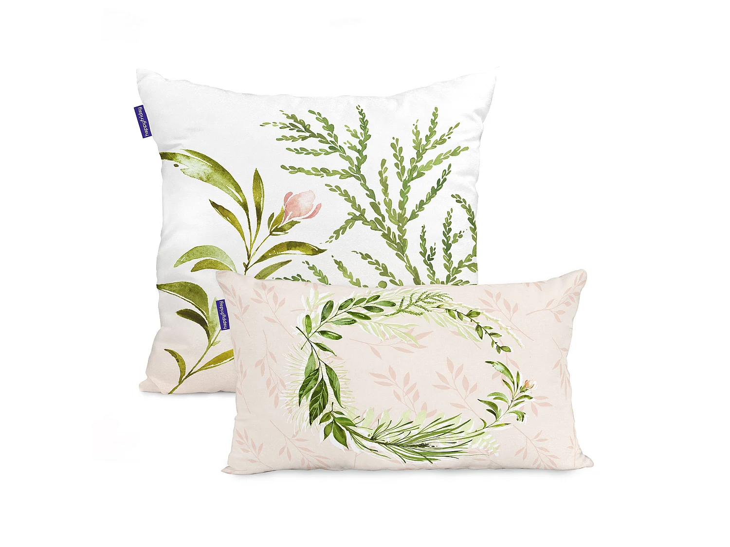 Funda de cojín 50x50 + 50x30 cm Herbal