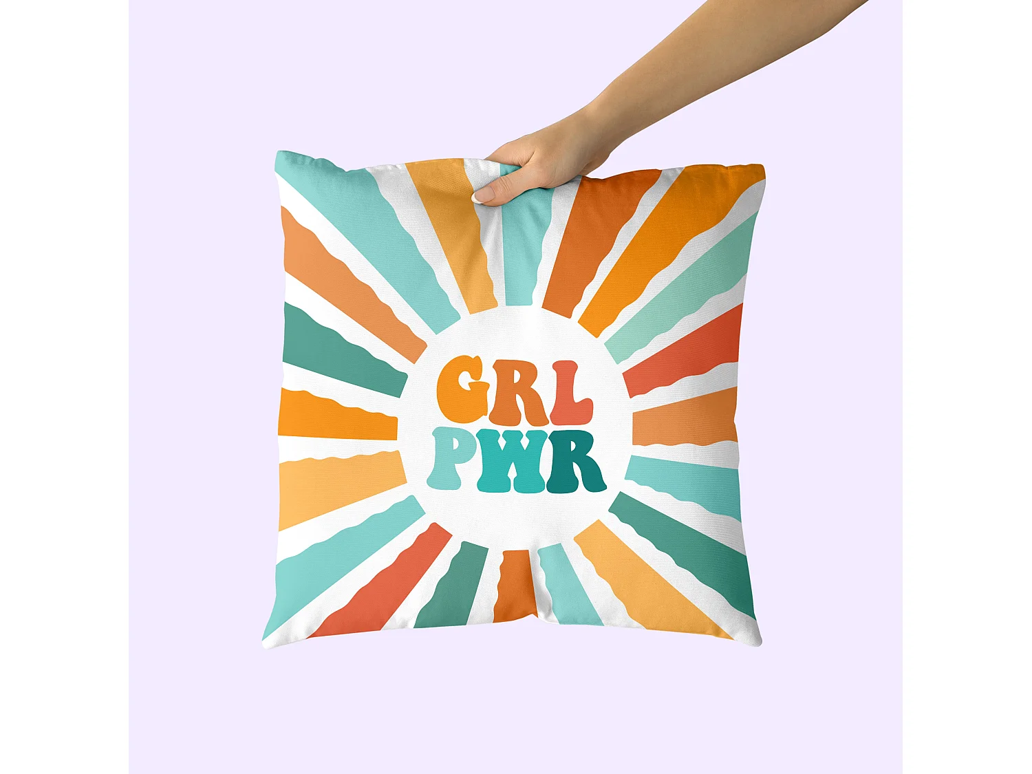 Housse de coussin décoratif 50x50 cm (Pack de 2) Girl power