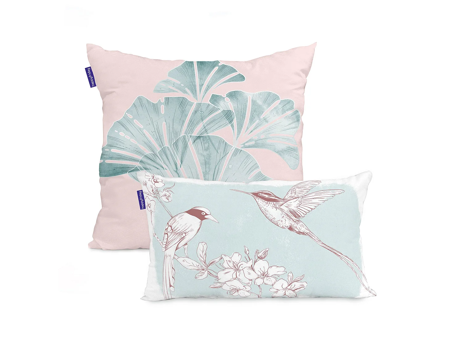 Funda de cojín 50x50 + 50x30 cm Chinoiserie rose