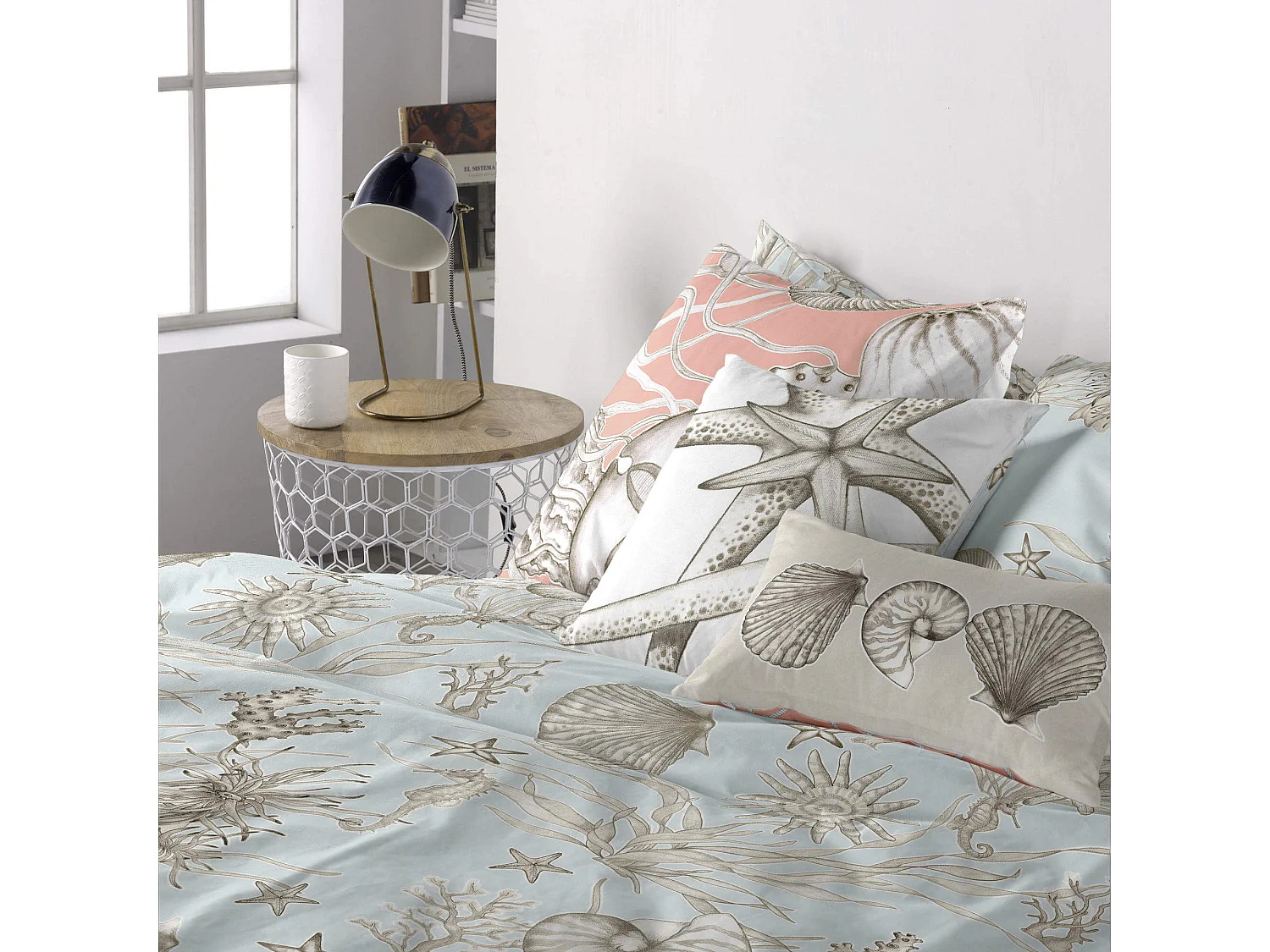 Kissenbezug 50x50 + 50x30 cm Coral reef