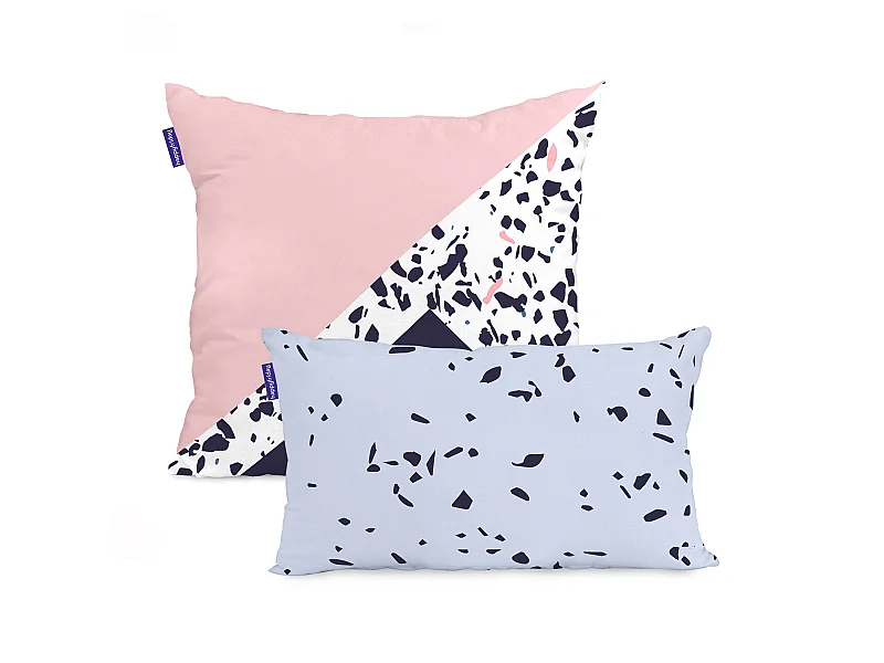 Funda de cojín 50x50 + 50x30 cm Terrazzo