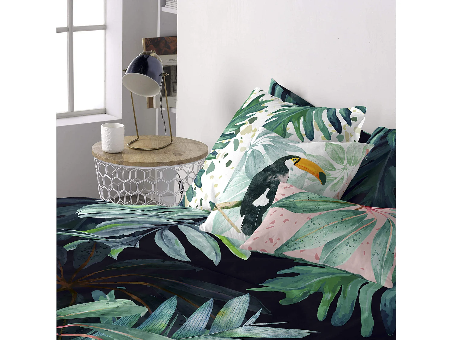 Housse de coussin 50x50 + 50x30 cm Ebony