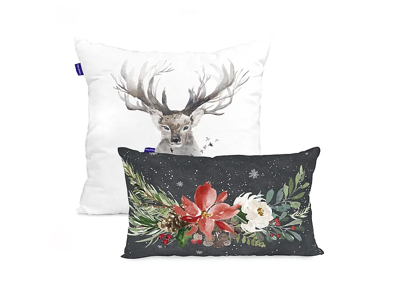 Housse de coussin 50x50 + 50x30 cm Mystical winter