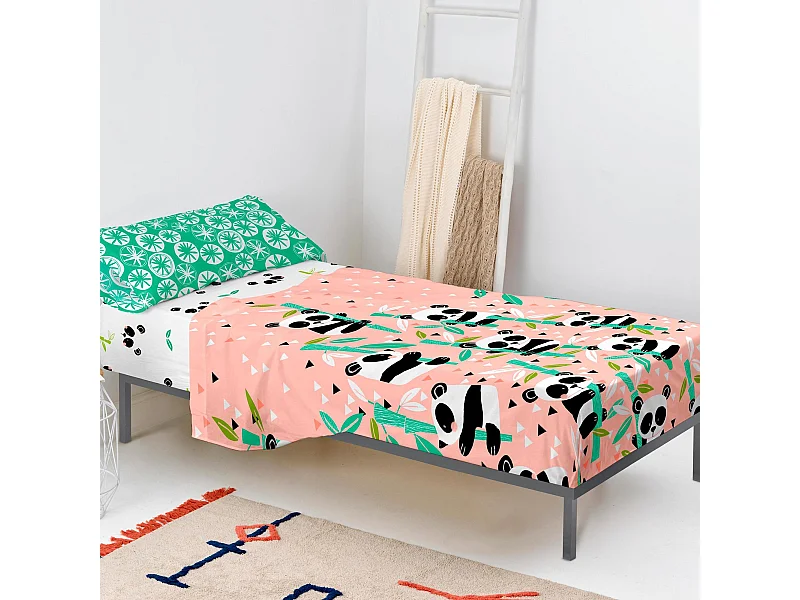 Juego de sabana Cama 80/90 (160x270 cm) Panda garden