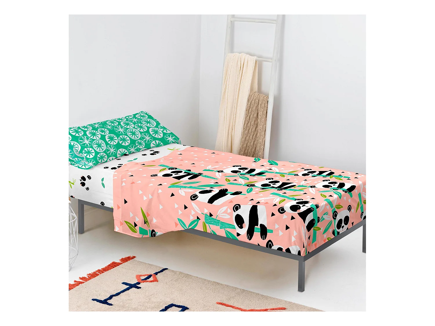 Juego de sabana Cama 80/90 (160x270 cm) Panda garden