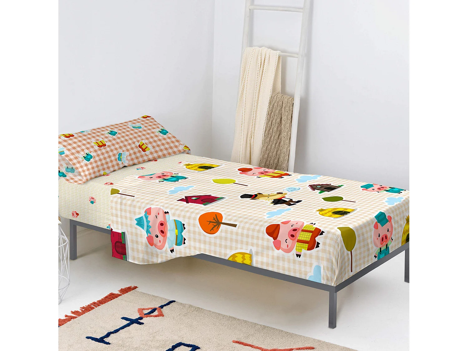 Bettlaken-set 180x270 cm Piggys vichy