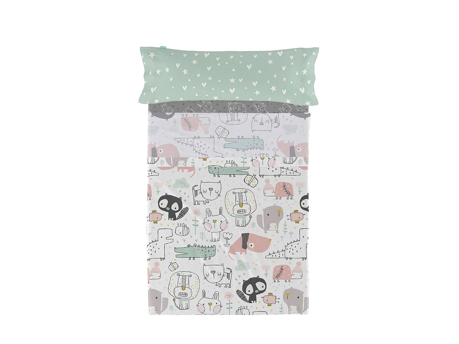 Juego de sabana Cama 80/90 (160x270 cm) Best buddies