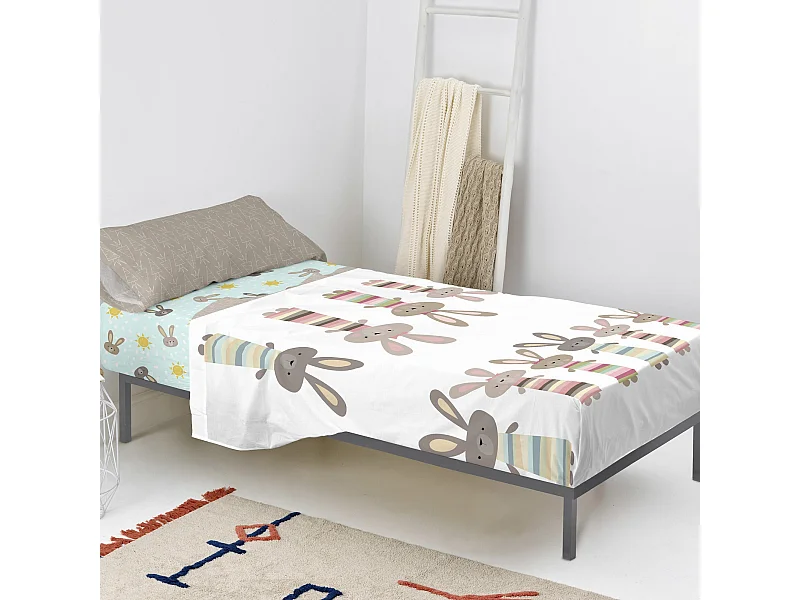 Bettlaken-set 160x270 cm Rabbit family