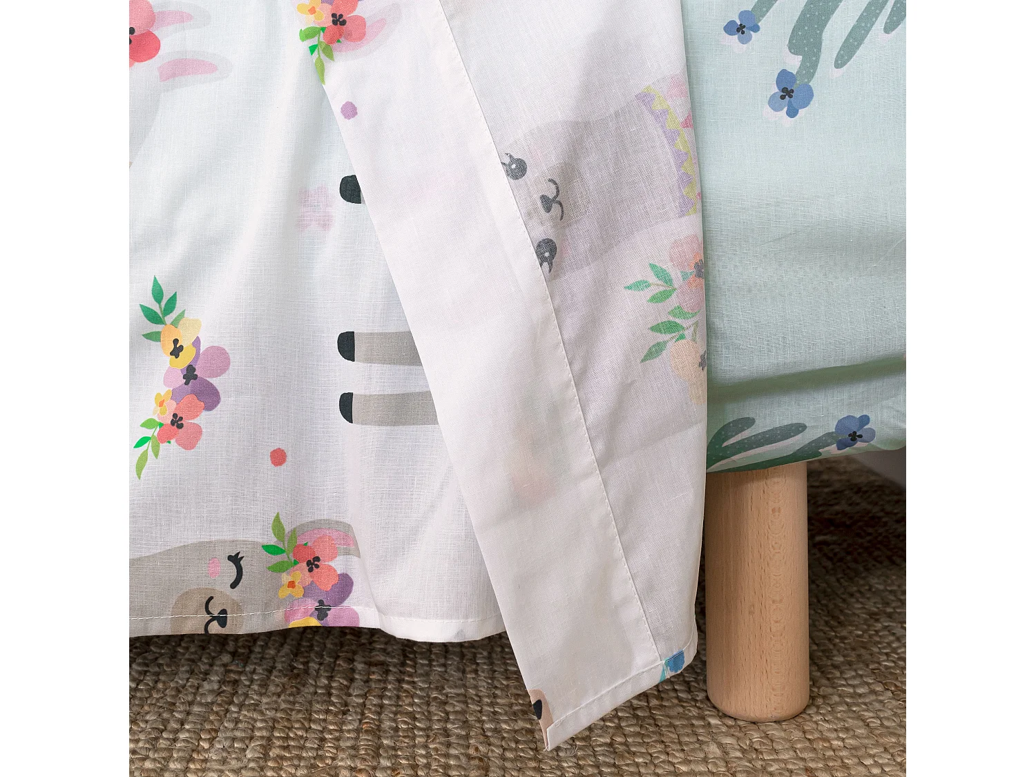 Juego de sabana Cama 80/90 (160x270 cm) Cute llamas