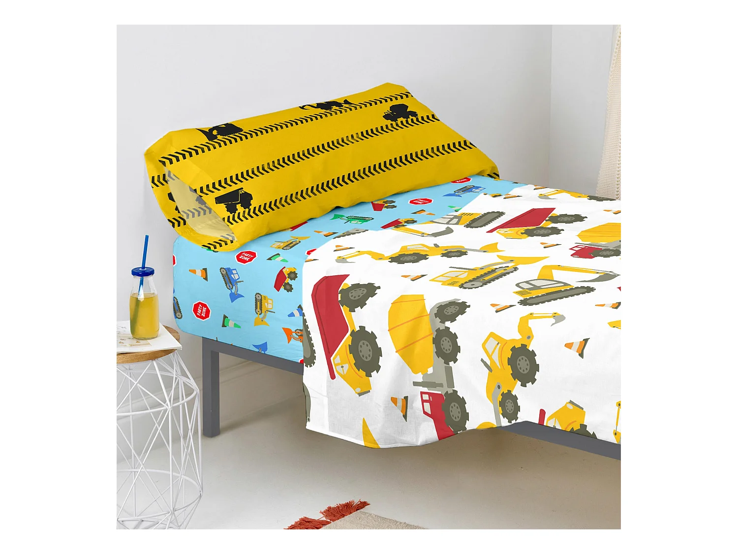 Parure lenzuola Singolo 160x270 cm Machinery