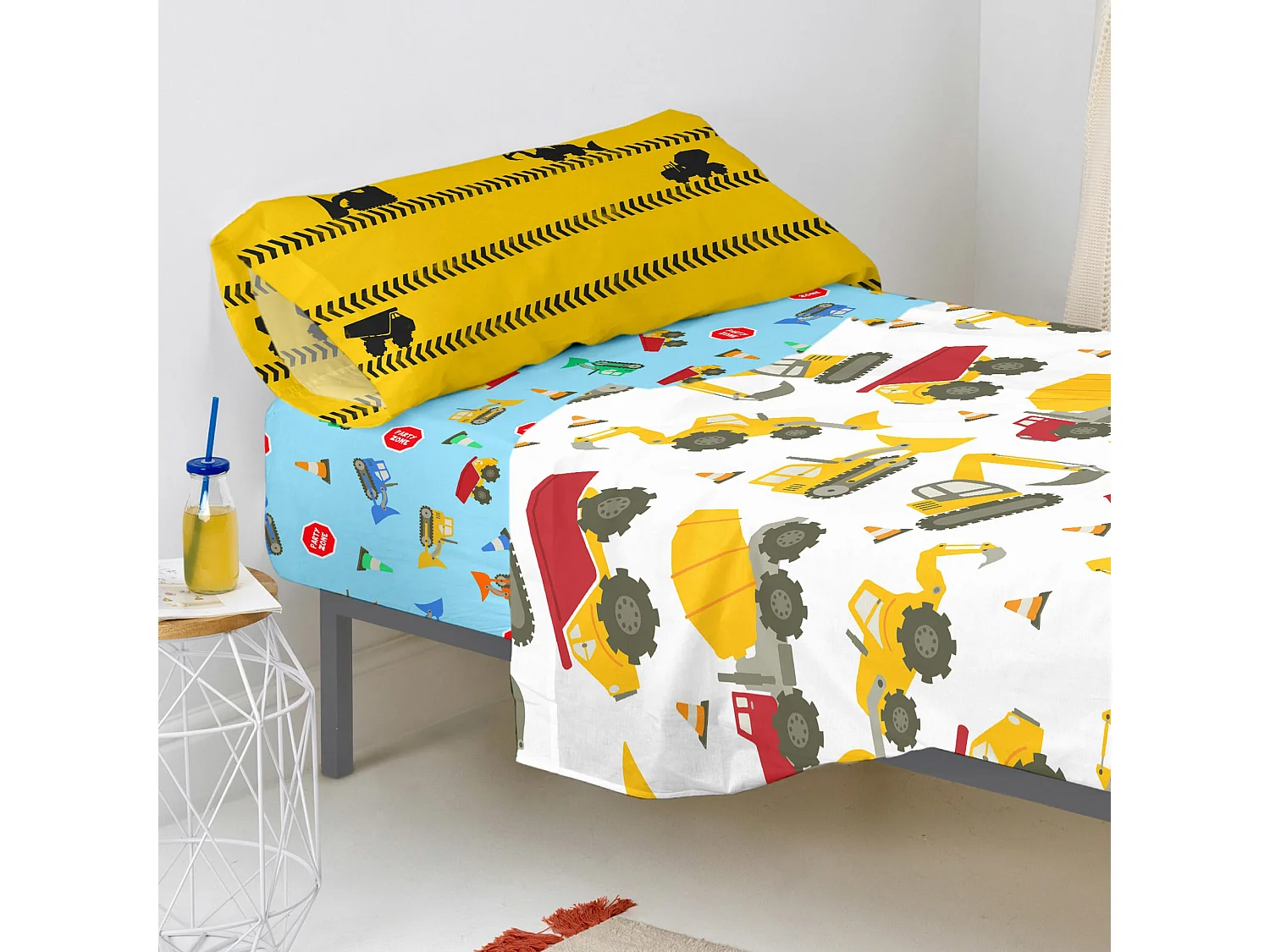 Parure lenzuola Singolo 160x270 cm Machinery