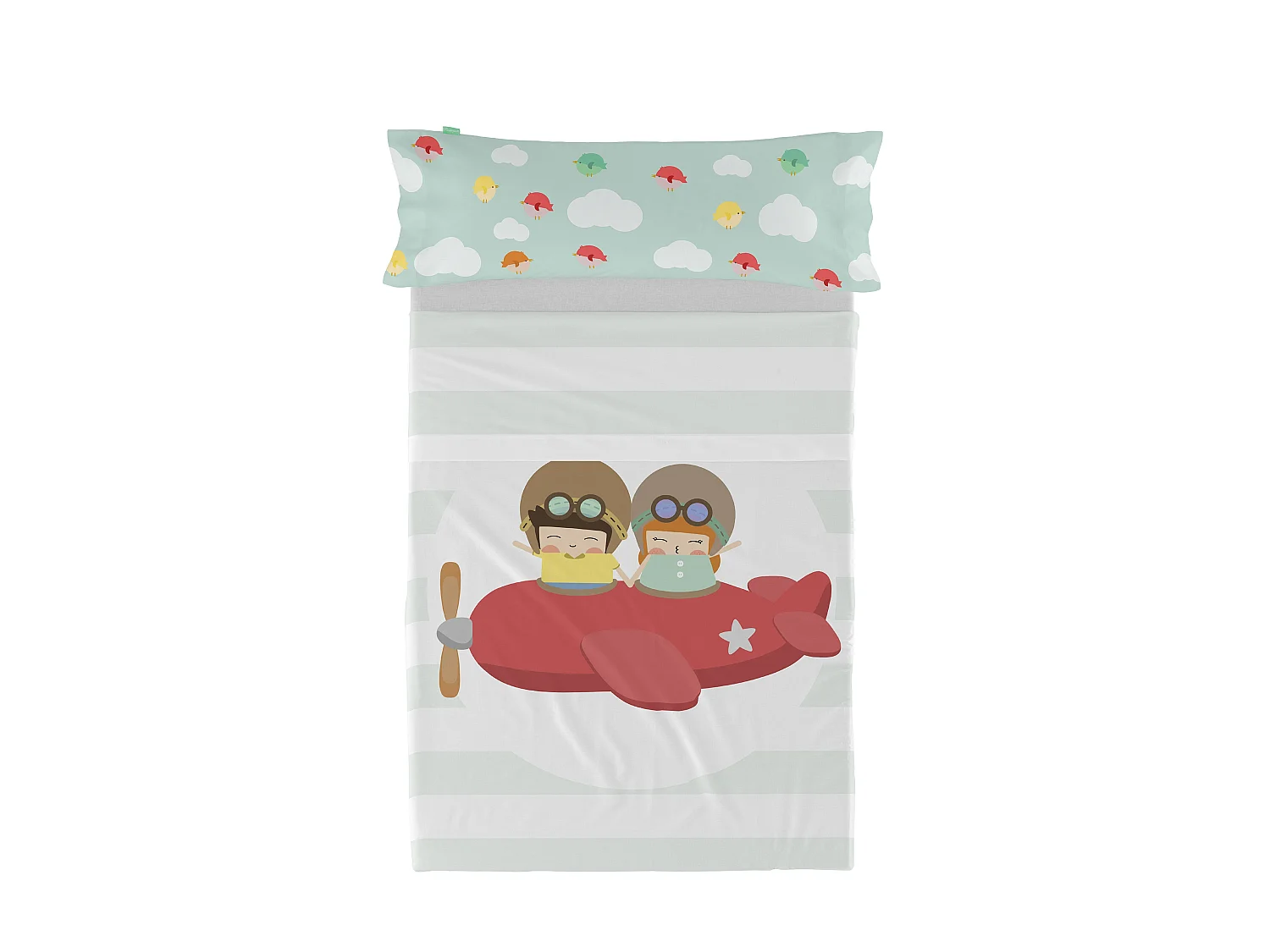 Bettlaken-set 160x270 cm Learning to fly