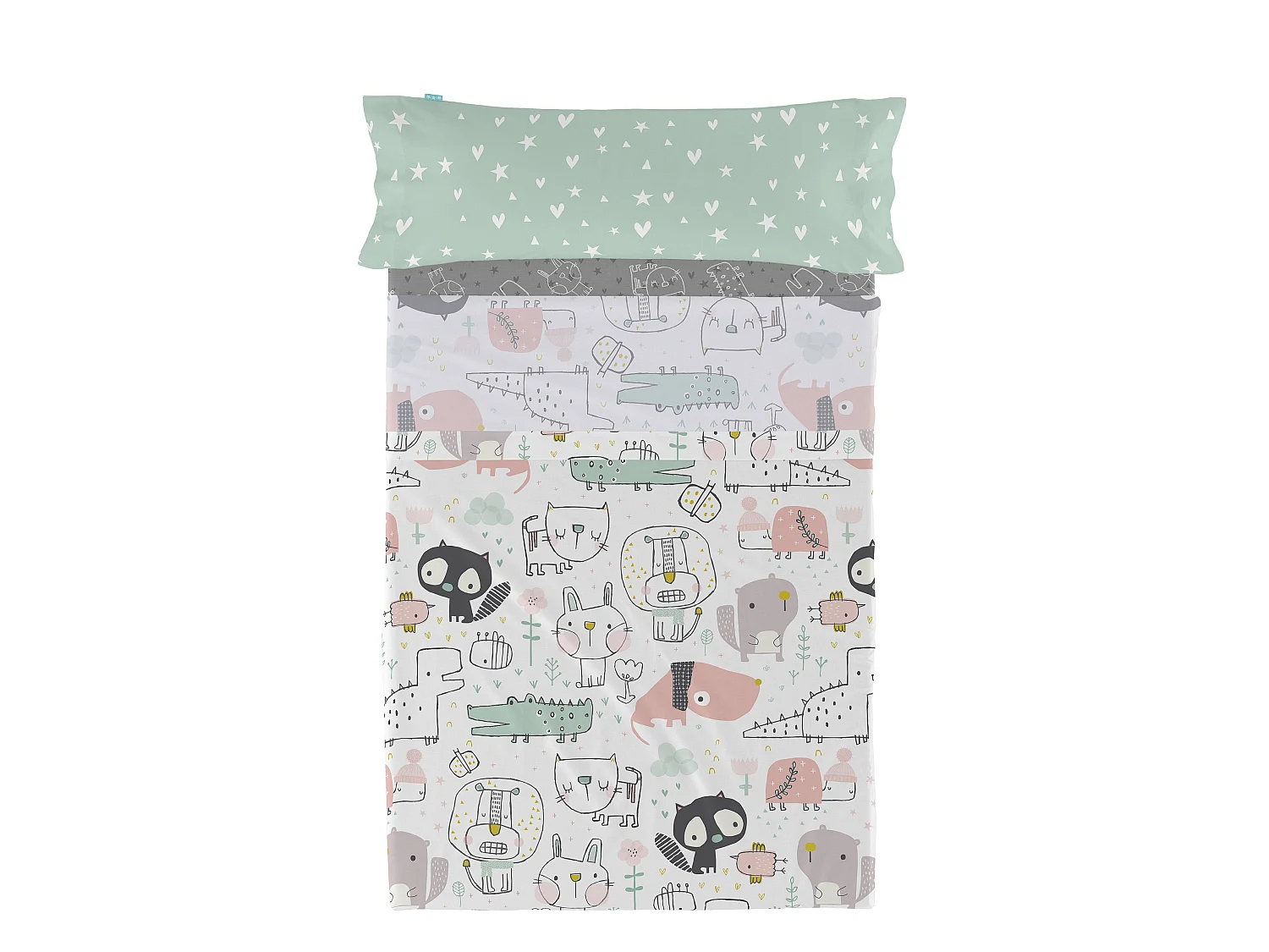 Juego de sabana Cama 105 (180x270 cm) Best buddies