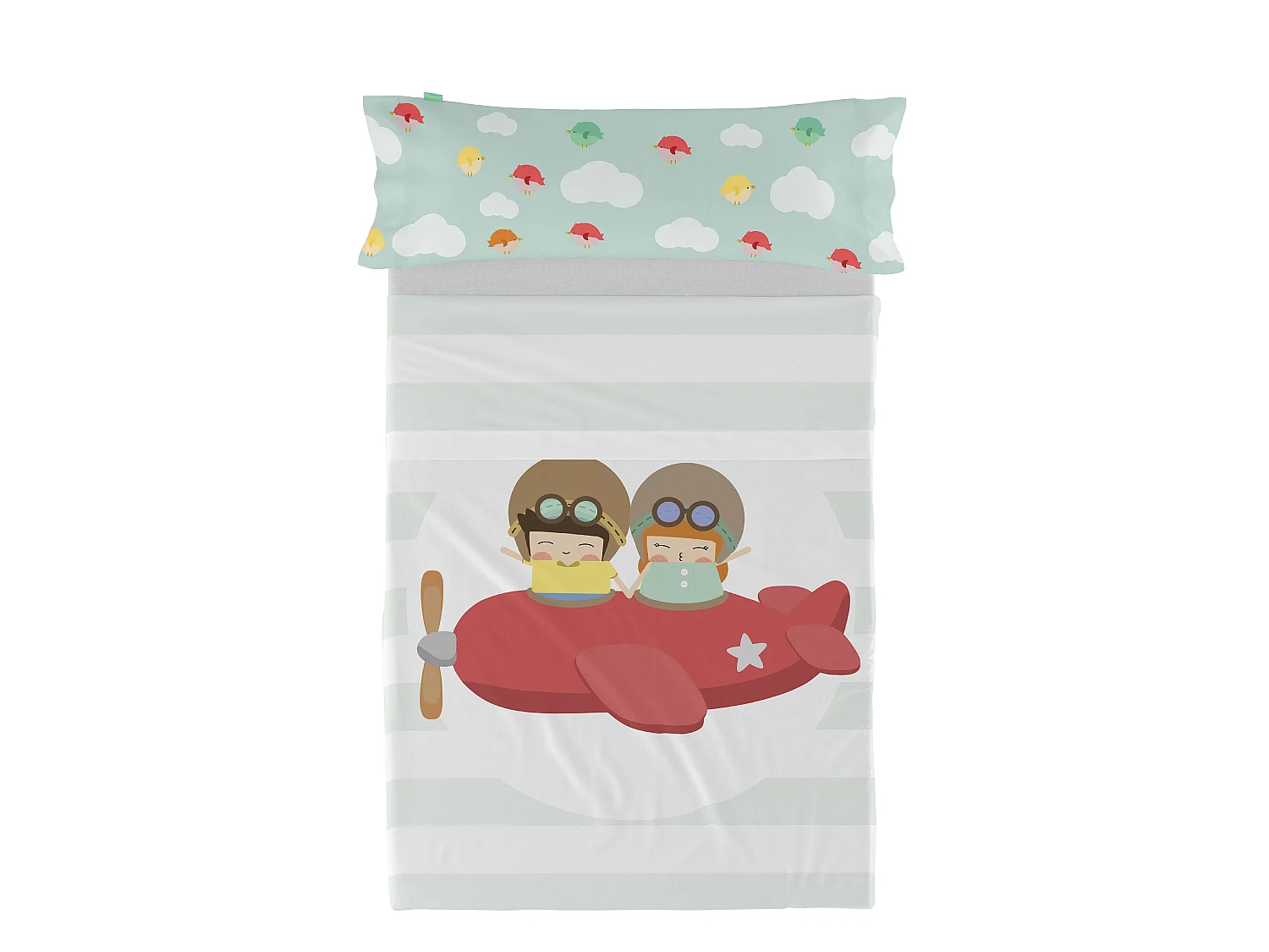 Bettlaken-set 180x270 cm Learning to fly