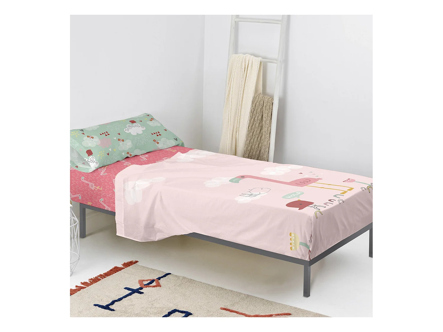 Juego de sabana Cama 105 (180x270 cm) Hola