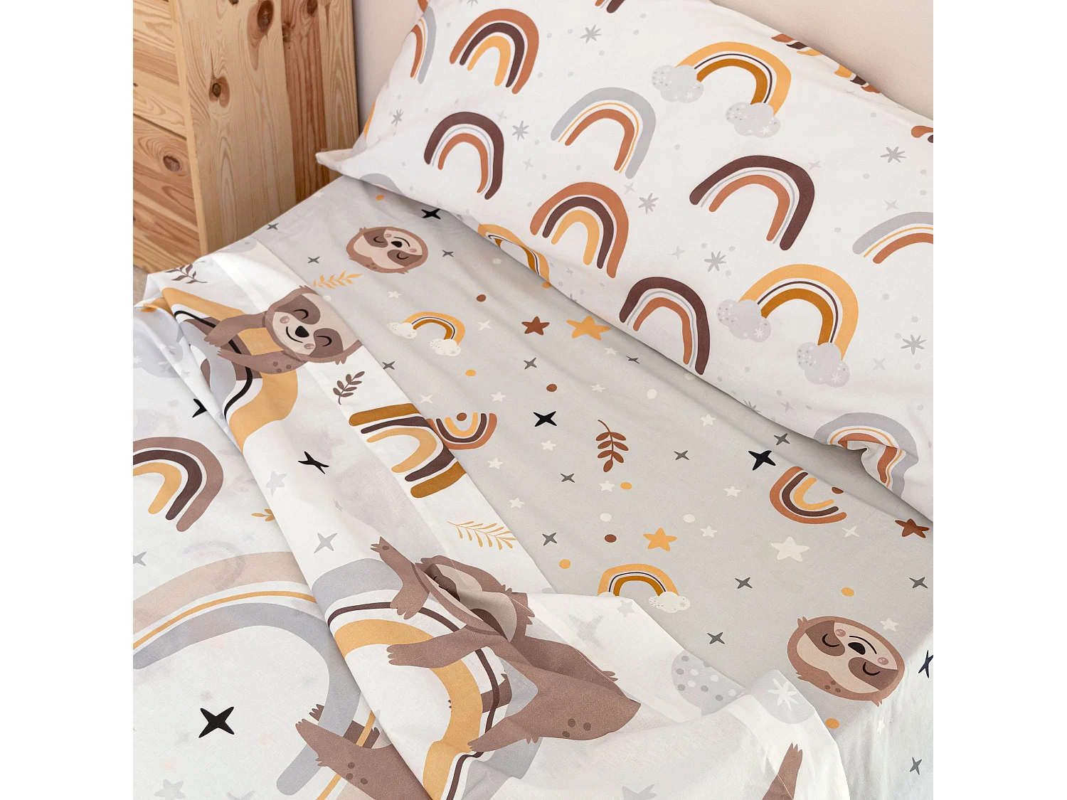 Juego de sabana Cama 105 (180x270 cm) Sleepy sloth