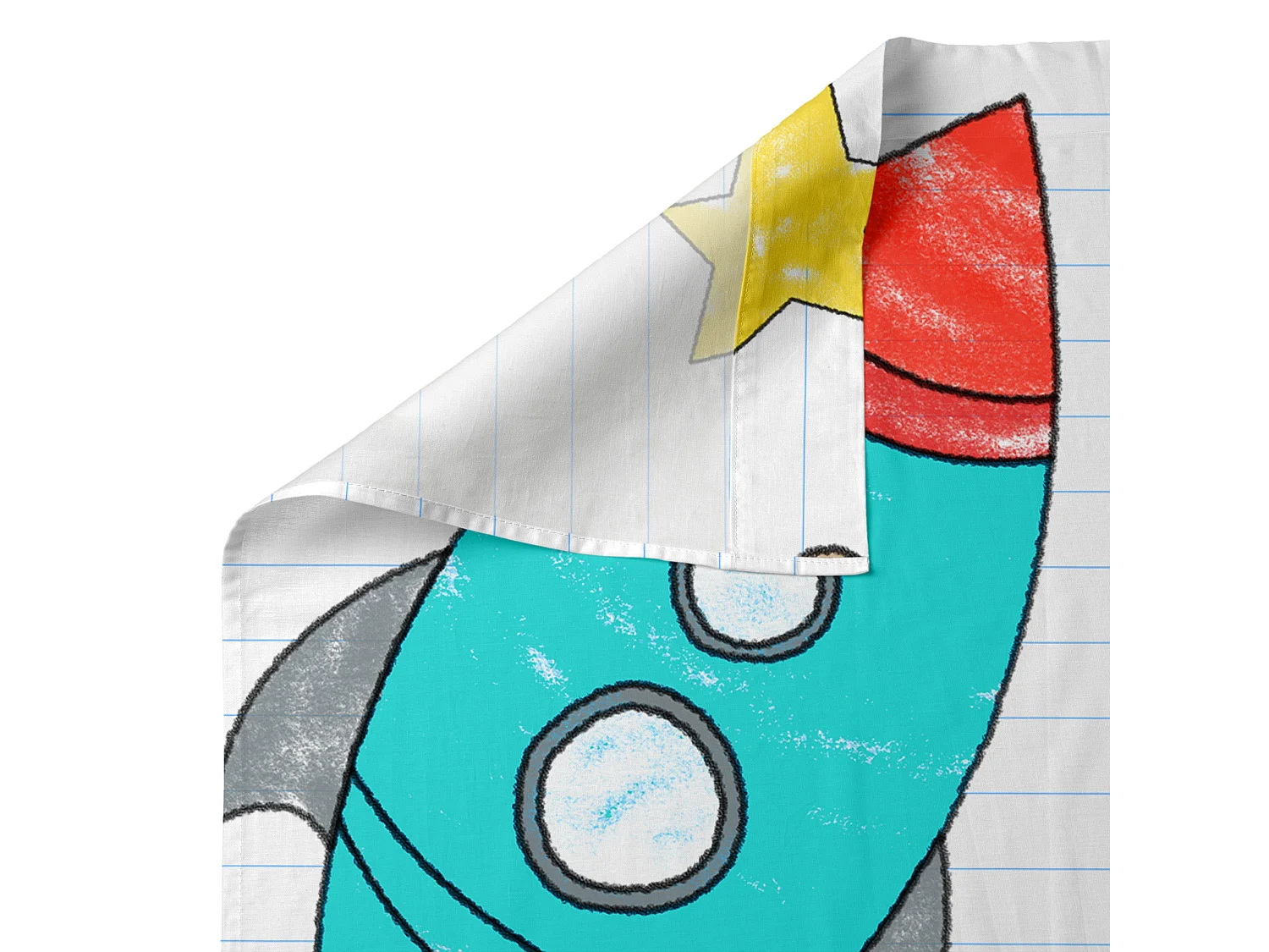 Bettlaken-set 160x270 cm Space rocket