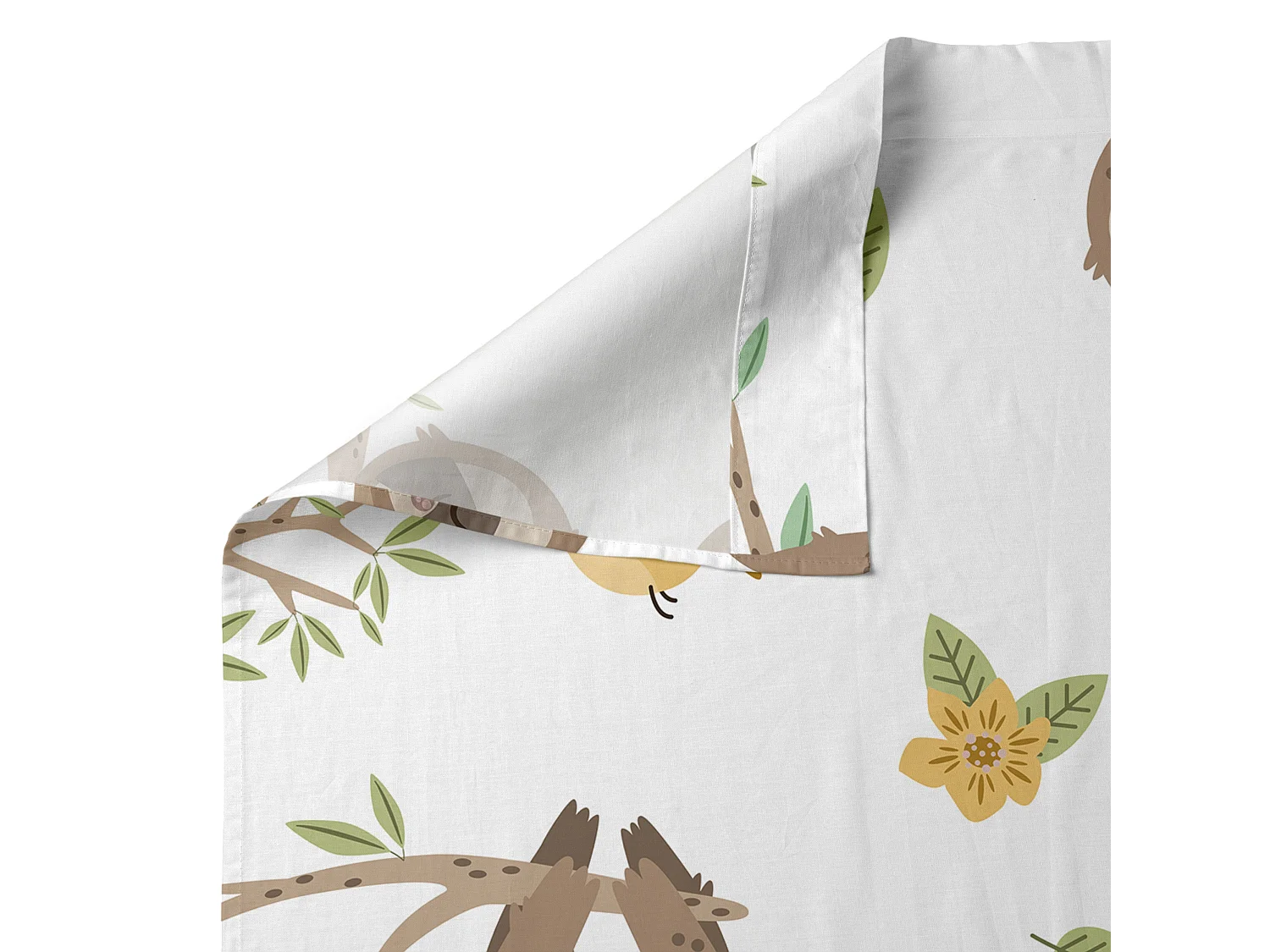 Parure drap 160x270 cm Happy sloth