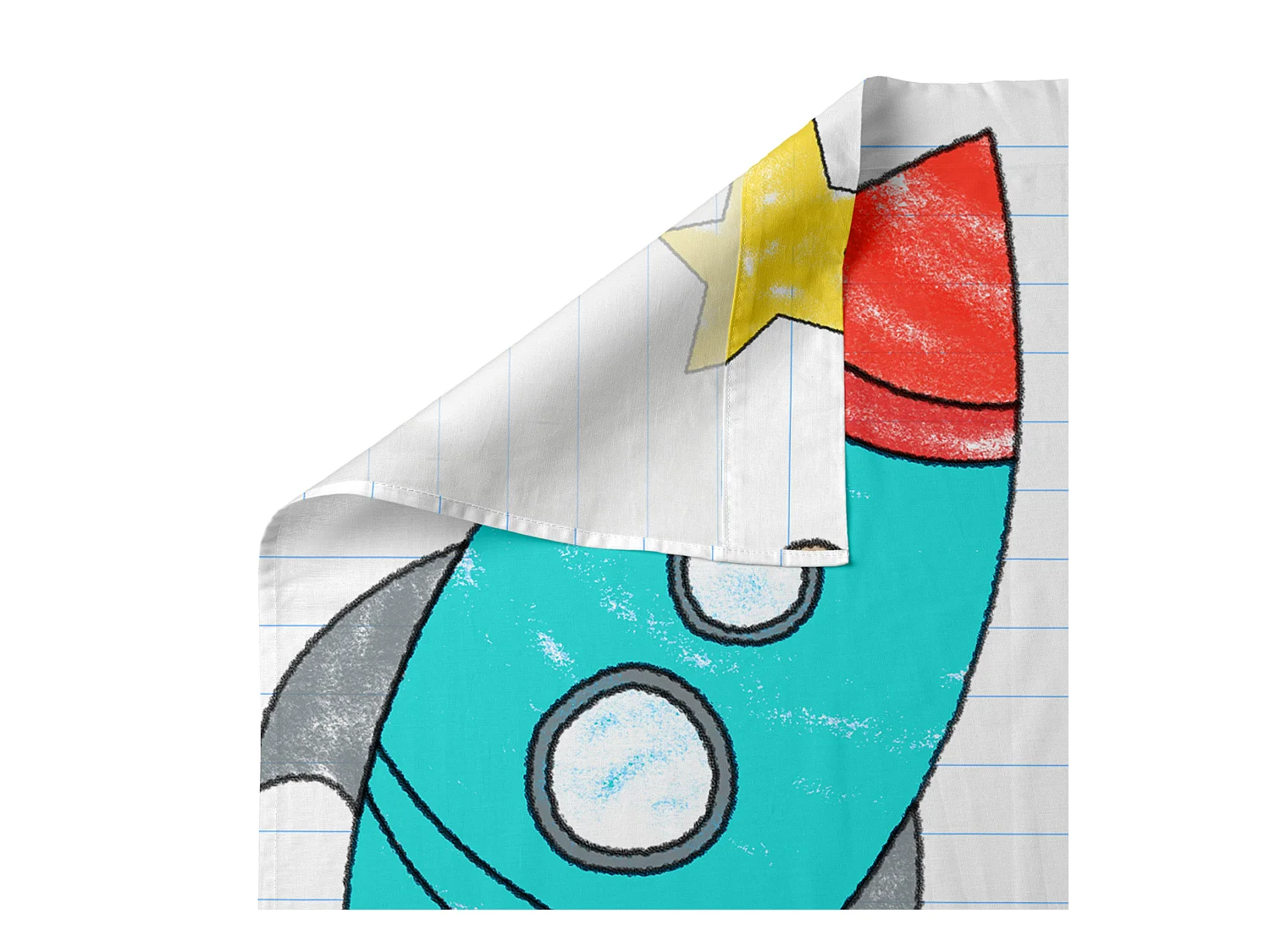 Bettlaken-set 180x270 cm Space rocket