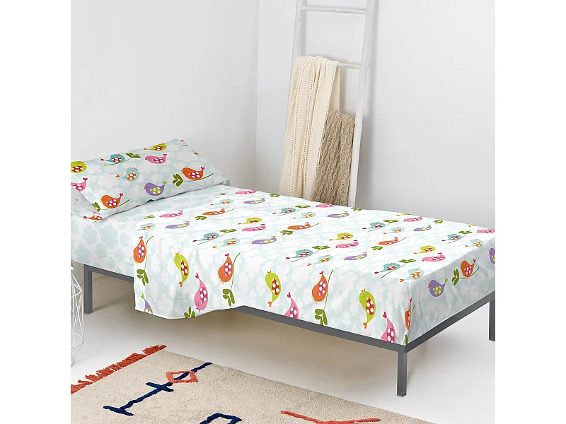 Juego de sabana Cama 80/90 (160x270 cm) Little birds