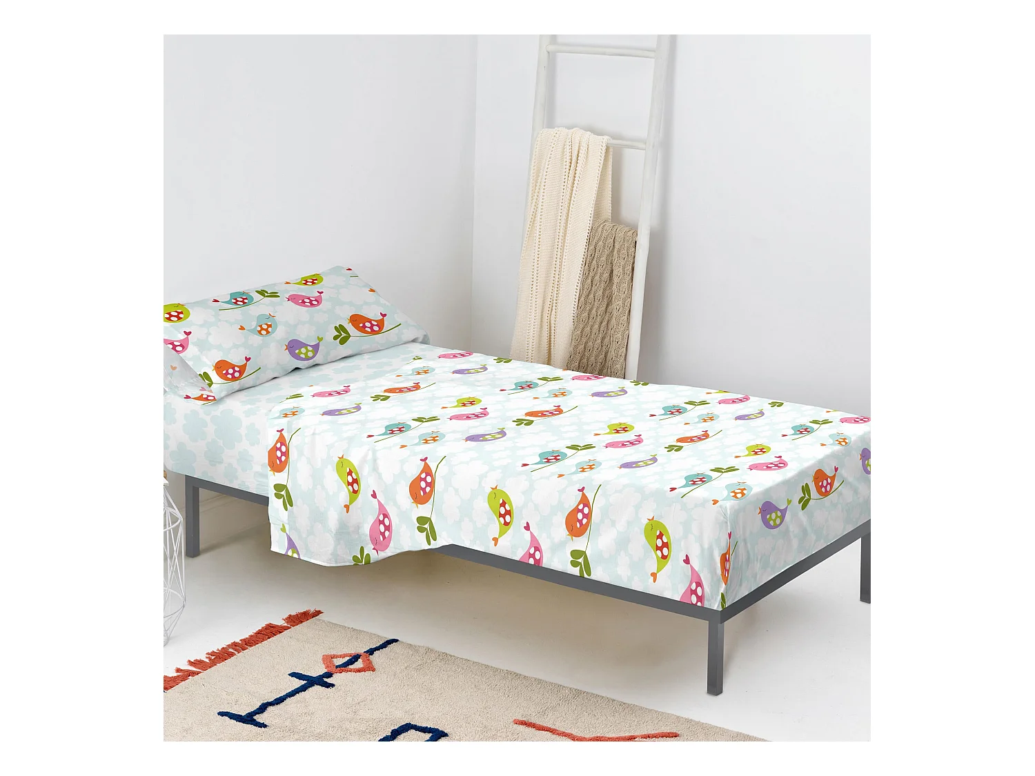 Juego de sabana Cama 80/90 (160x270 cm) Little birds