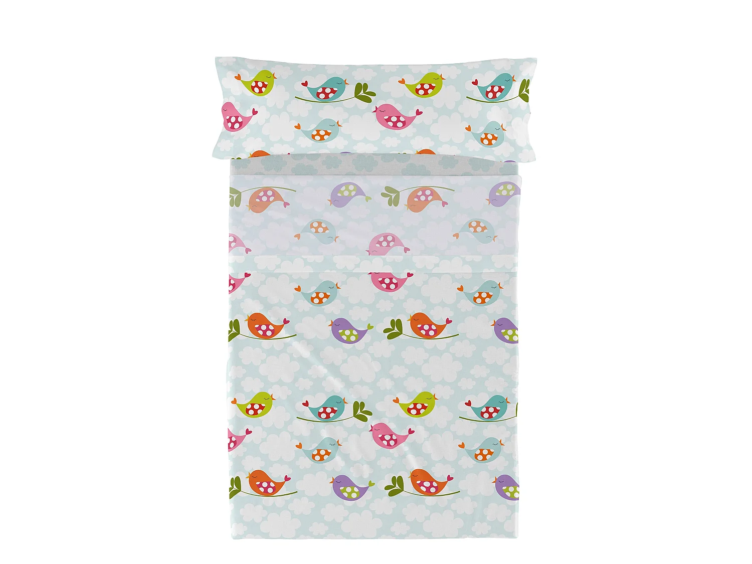 Juego de sabana Cama 80/90 (160x270 cm) Little birds