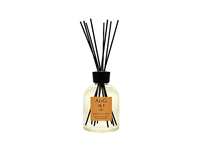 Profumatore d'ambiente Vinaccioli e Spezie 250 ml - Acqua del Garda - Trasparente - 10 x 13,5 cm