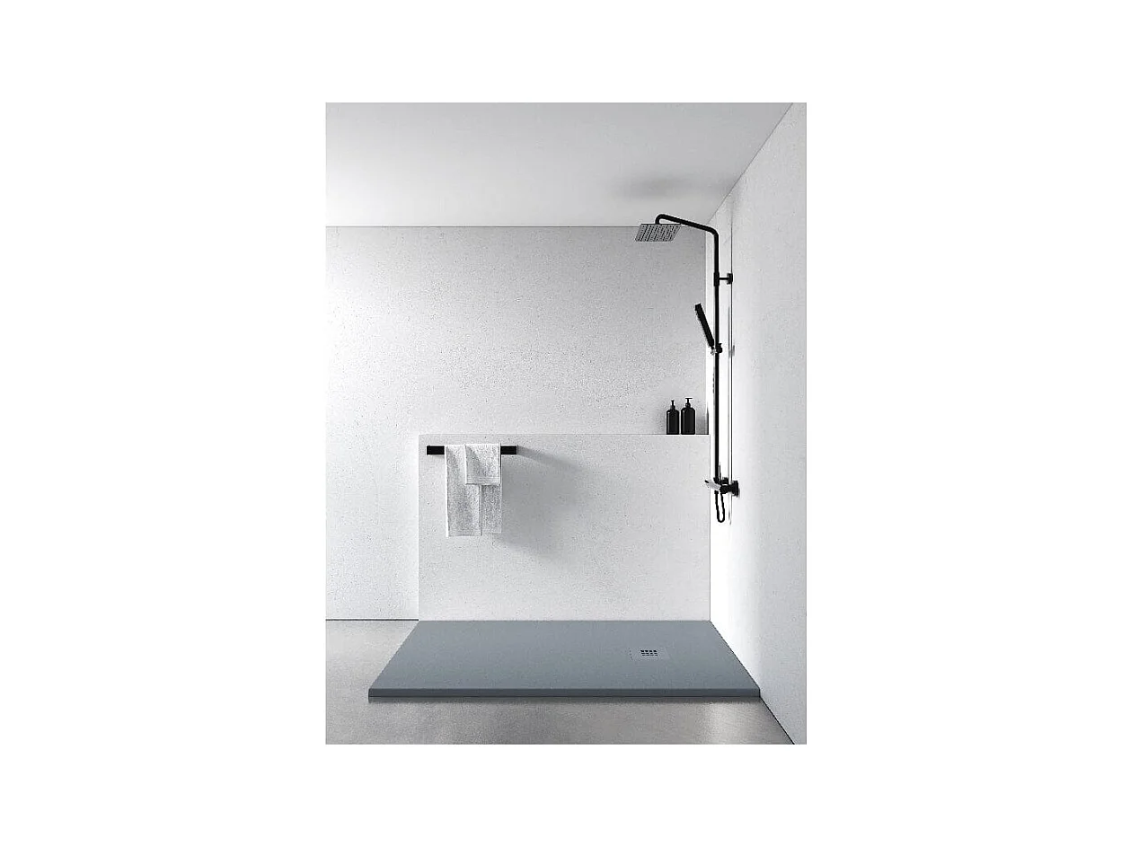 Plato de ducha resina MADISON CENIZA  100x110cm