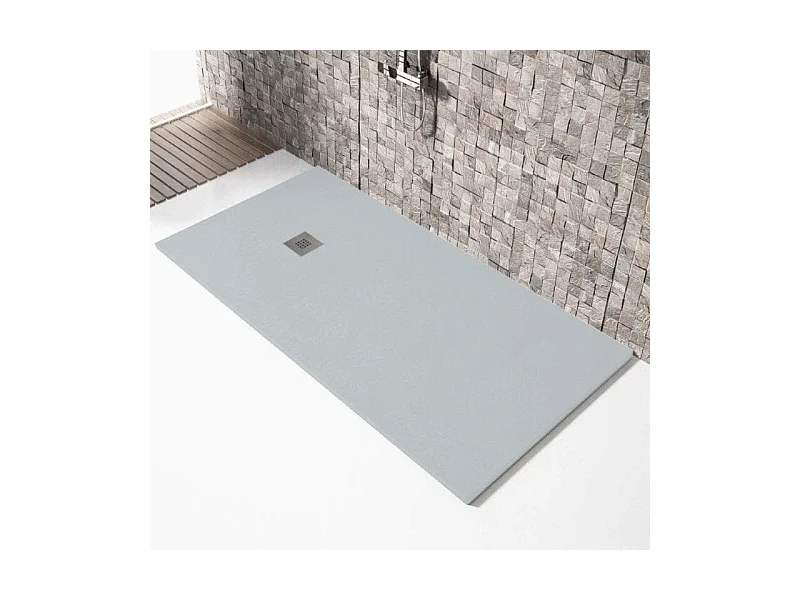 Plato de ducha resina MADISON CENIZA  100x190cm