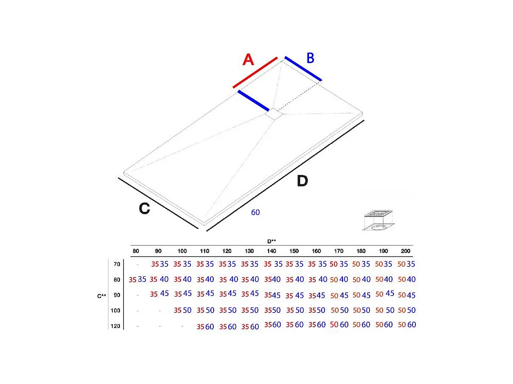 Plato de ducha resina MADISON CENIZA  100x140cm